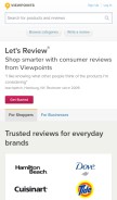 How viewpoints.com looks like on a mobile device such as an iPhone.
