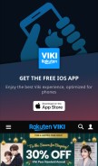 How viki.com looks like on a mobile device such as an iPhone.