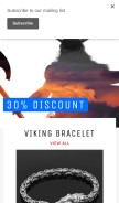 How vikingkompass.com looks like on a mobile device such as an iPhone.
