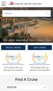 How vikingrivercruises.com looks like on a mobile device such as an iPhone.