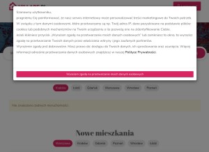 How villare.pl looks like on a tablet such as an iPad.