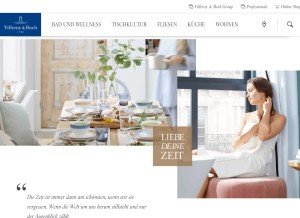 How villeroy-boch.de looks like on a tablet such as an iPad.