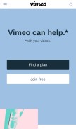 How vimeo.com looks like on a mobile device such as an iPhone.