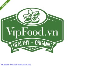 How vipfood.vn looks like on a tablet such as an iPad.