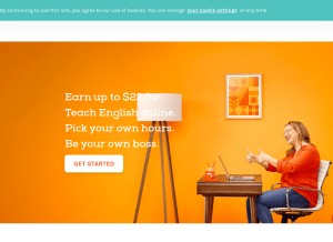 How vipkidteachers.com looks like on a tablet such as an iPad.