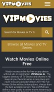 How vipmovies.to looks like on a mobile device such as an iPhone.