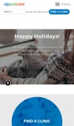 How vippetcare.com looks like on a mobile device such as an iPhone.