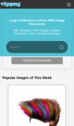 How vippng.com looks like on a mobile device such as an iPhone.