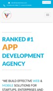 How viprabusiness.com looks like on a mobile device such as an iPhone.