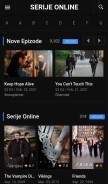 How vipserije.com looks like on a mobile device such as an iPhone.