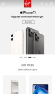 How virginmegastore.ae looks like on a mobile device such as an iPhone.