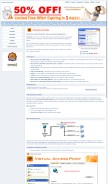 How virtual-ap.com looks like on a mobile device such as an iPhone.