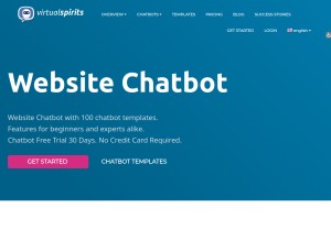How virtualspirits.com looks like on a tablet such as an iPad.