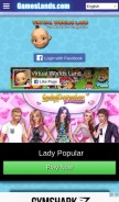 How virtualworldsland.com looks like on a mobile device such as an iPhone.