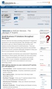 How visicomsvc.com looks like on a mobile device such as an iPhone.