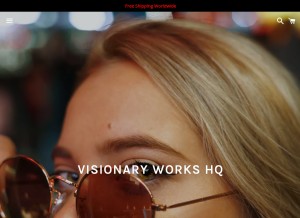 How visionaryworkshq.com looks like on a tablet such as an iPad.