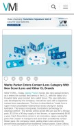 How visionmonday.com looks like on a mobile device such as an iPhone.