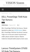 How visionsistem.com looks like on a mobile device such as an iPhone.
