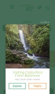 How visitcostarica.com looks like on a mobile device such as an iPhone.