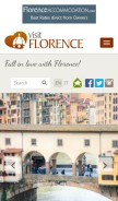 How visitflorence.com looks like on a mobile device such as an iPhone.