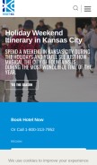 How visitkc.com looks like on a mobile device such as an iPhone.
