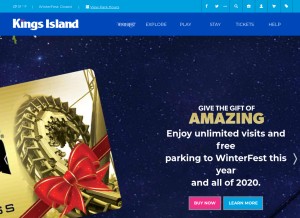 How visitkingsisland.com looks like on a tablet such as an iPad.