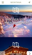 How visitmt.com looks like on a mobile device such as an iPhone.