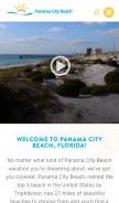 How visitpanamacitybeach.com looks like on a mobile device such as an iPhone.