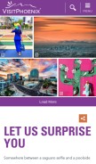 How visitphoenix.com looks like on a mobile device such as an iPhone.