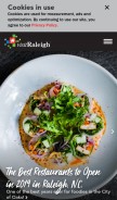 How visitraleigh.com looks like on a mobile device such as an iPhone.