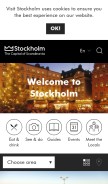 How visitstockholm.com looks like on a mobile device such as an iPhone.
