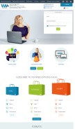 How visitweb.com looks like on a mobile device such as an iPhone.