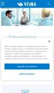 How visma.lv looks like on a mobile device such as an iPhone.