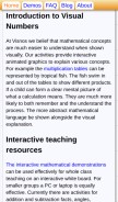 How visnos.com looks like on a mobile device such as an iPhone.