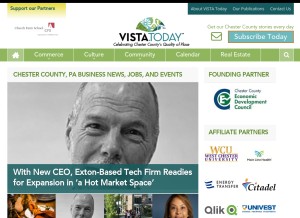 How vista.today looks like on a tablet such as an iPad.
