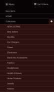 How vistashops.com looks like on a mobile device such as an iPhone.