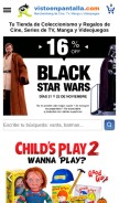 How vistoenpantalla.com looks like on a mobile device such as an iPhone.