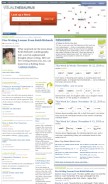 How visualthesaurus.com looks like on a mobile device such as an iPhone.
