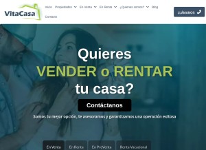 How vitacasa.com.mx looks like on a tablet such as an iPad.
