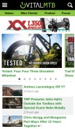 How vitalmtb.com looks like on a mobile device such as an iPhone.