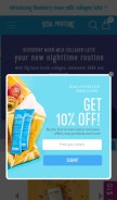 How vitalproteins.com looks like on a mobile device such as an iPhone.
