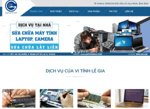 How vitinhlegia.com looks like on a tablet such as an iPad.