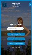 How viu.ca looks like on a mobile device such as an iPhone.