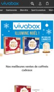 How vivabox.fr looks like on a mobile device such as an iPhone.