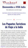 How vivaindia.com looks like on a mobile device such as an iPhone.