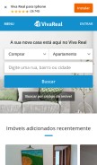 How vivareal.com looks like on a mobile device such as an iPhone.