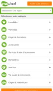 How vivastreet.com looks like on a mobile device such as an iPhone.