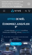 How vive.com looks like on a mobile device such as an iPhone.