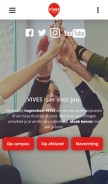 How vives.be looks like on a mobile device such as an iPhone.