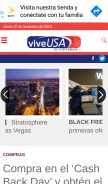 How viveusa.mx looks like on a mobile device such as an iPhone.